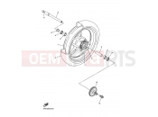 YAMAHA FJR 1300 FJR1300A (3P68) 2007 FRONT WHEEL