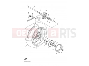 YAMAHA FJR 1300 FJR1300A (3P68) 2007 REAR WHEEL