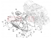 APRILIA SRV 850 Flywheel magneto cover - Oil filter