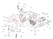 APRILIA RSV4 1000 RR ABS Front mudguard-Pillar