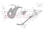 APRILIA MX 125 SuperMotard Exhaust pipe