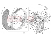 APRILIA MX 125 SuperMotard Front wheel