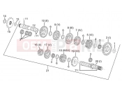 APRILIA MX 125 SuperMotard Transmission 6 speed