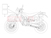 APRILIA MX 50 plate set