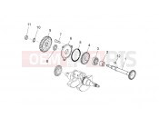 APRILIA MXV 450 Cross transmission shaft