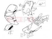 derbi Atlantis 50 2T Bullet Central cover - Footrests