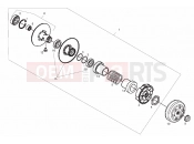 DERBI Atlantis 50 4T Chain ring