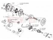 derbi Atlantis 50 2T LC eng: Derbi Cdi magneto assy