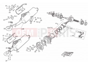 derbi Atlantis 50 2T LC eng: Derbi Drive shaft - Cylinder - Piston