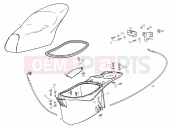 derbi Atlantis 50 2T Bullet ülés - sisaktartó