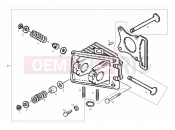DERBI Atlantis 50 4T & Atlantis 100 4T Cylinder head - valves