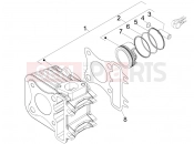 DERBI Boulevard 100 4T Cylinder-piston-wrist pin unit