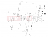 DERBI Boulevard 100 4T Fork/steering tube - Steering bearing unit