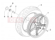 DERBI Boulevard 100 4T Rear wheel