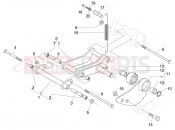 DERBI Boulevard 100 4T Swinging arm