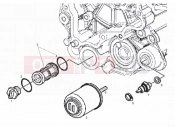 DERBI Boulevard 125 4T Oil filter