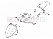 DERBI Boulevard 125 4T Wheel huosing - Mudguard