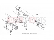 DERBI ETX 150 GEARSHIFT MECHANISM