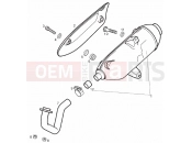 DERBI GP1 125 Exhaust pipe
