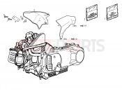 DERBI GP1 250 crankcase covers