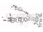 DERBI GP1 50 Drive shaft - Cylinder - Piston