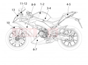 DERBI GPR 50 2T decals