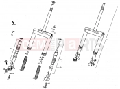 derbi Preadtor 50 Front fork