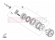 DERBI QUAD DXR 200 Clutch