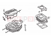 DERBI QUAD DXR 200 Cylinder