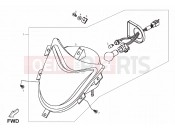 DERBI QUAD DXR 200 Front lights