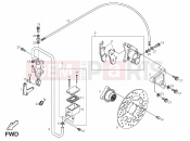 DERBI QUAD DXR 200 Rear brake