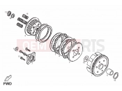 DERBI QUAD DXR 250 Clutch