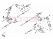 DERBI QUAD DXR 250 Front shock absorber