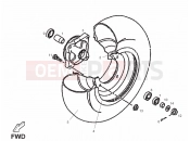 DERBI QUAD DXR 250 Front wheel