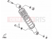 DERBI QUAD DXR 250 Shock absorber
