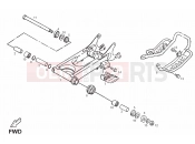 DERBI QUAD DXR 250 Swing arm