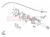 derbi QUAD DFW 50 hátsó fék