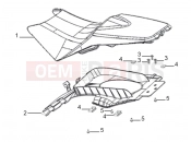 DERBI STX 150 saddle and rear fender