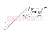 DERBI STX 150 Rear brake pedal assembly