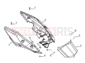 DERBI STX 150 Rear cover