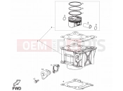 derbi Terra 125 cylinder - piston