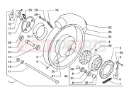 gilera Coguar hátsó kerék