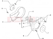 GILERA Eaglet automatic Cover crankcase, half