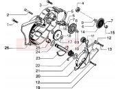 GILERA Eaglet automatic Flywheel cover-gears