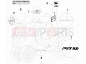 gilera 2009 Fuoco 500 Plates - Emblems