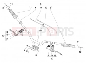 gilera 2012 Fuoco 500 Handlebars - Master cil.
