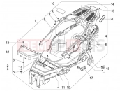 gilera 2012 Fuoco 500 Helmet huosing - Undersaddle