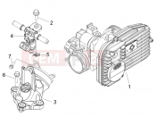 gilera 2012 Fuoco 500 Throttle body - Injector - Induction joint