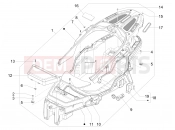 gilera 2013 Fuoco 500 LT Helmet huosing - Undersaddle