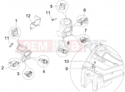 gilera 2014 Fuoco 500 LT Selectors - Switches - Buttons